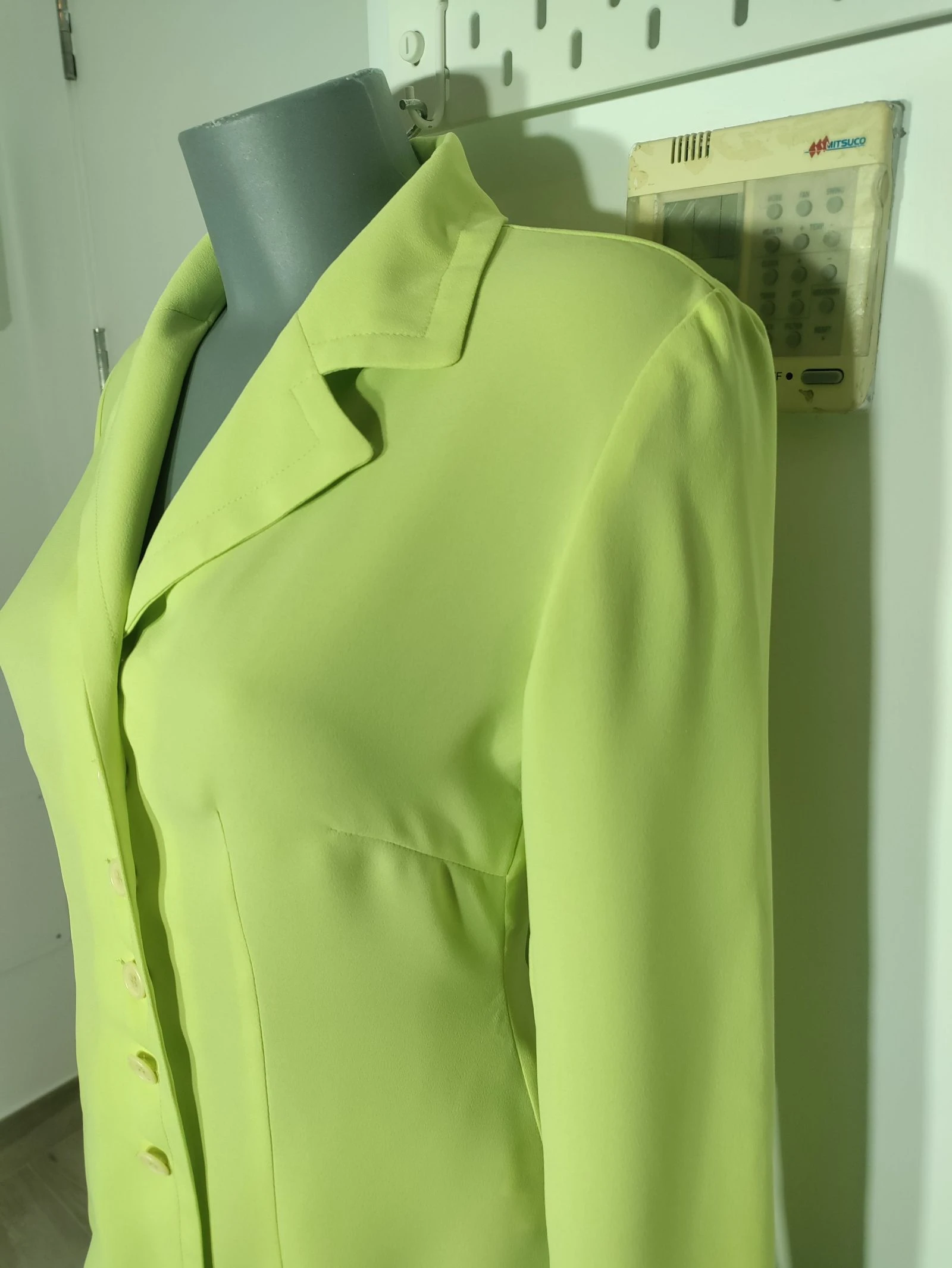 Camisa vintage Zara Classic Elements verde-limão | Eu 40 | Feita na Espanha | Y2K – photo 5